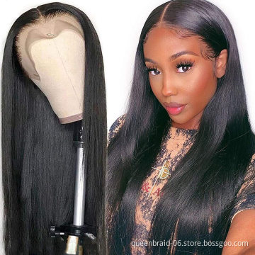 Lace Front Wigs Human Hair Straight Lace Closure Wigs Density Brazilian Virgin Human Hair Wigs Pre Plucked With Baby Hair